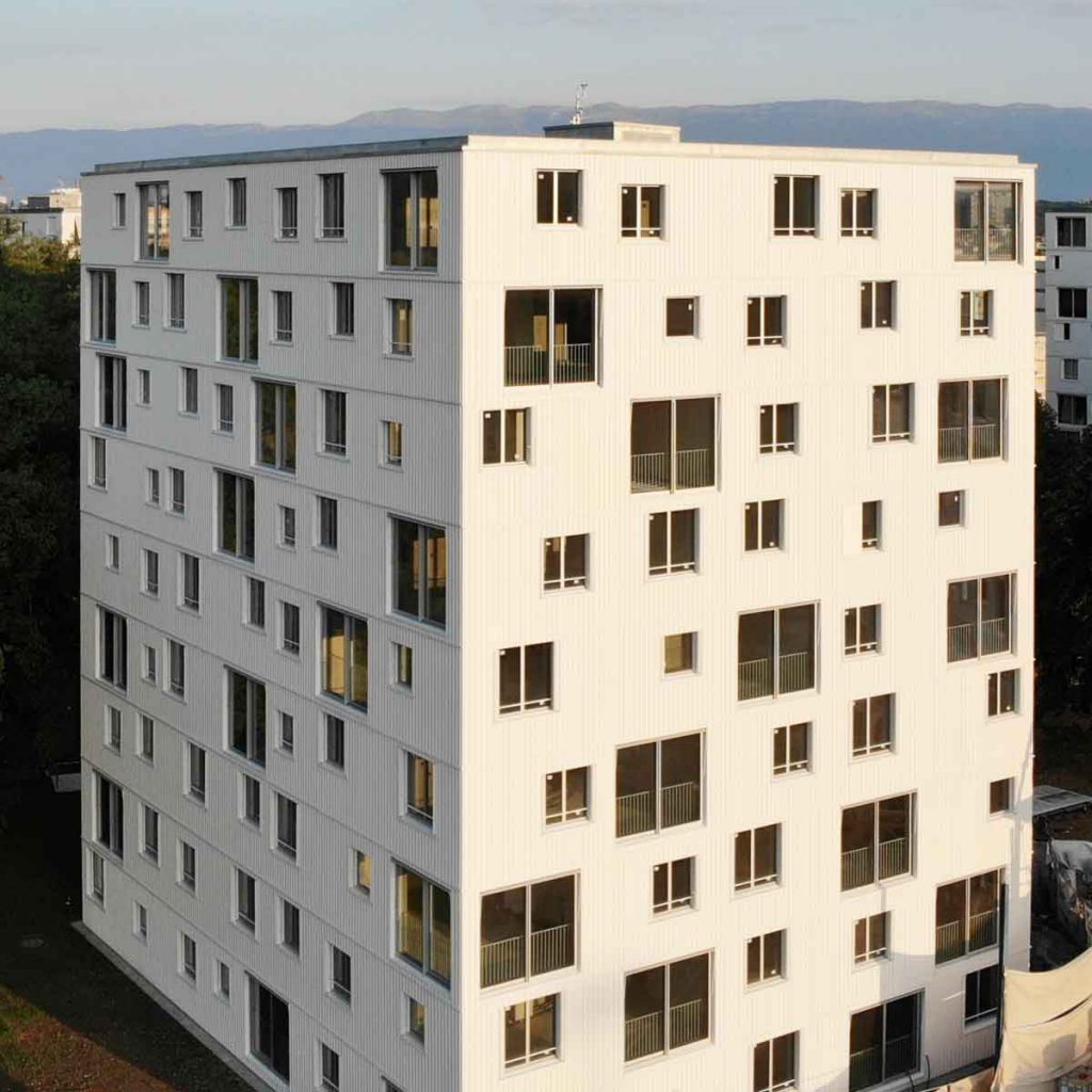 Vue aérienne immeuble Carouge