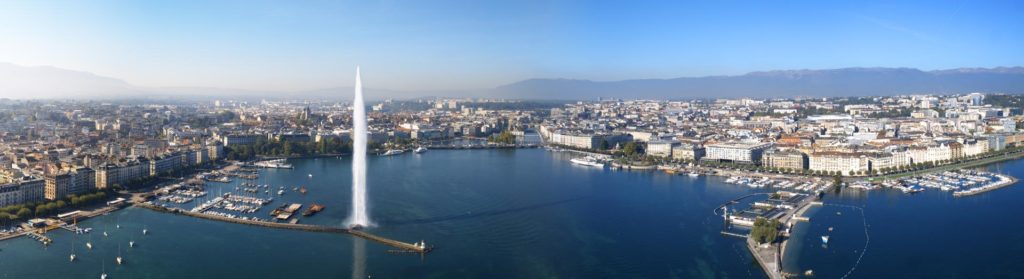 Photo panoramique rade de Genève